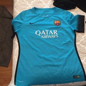 Nike | Tops | Original Nike Barcelona Soccer Women Jersey | Poshmark